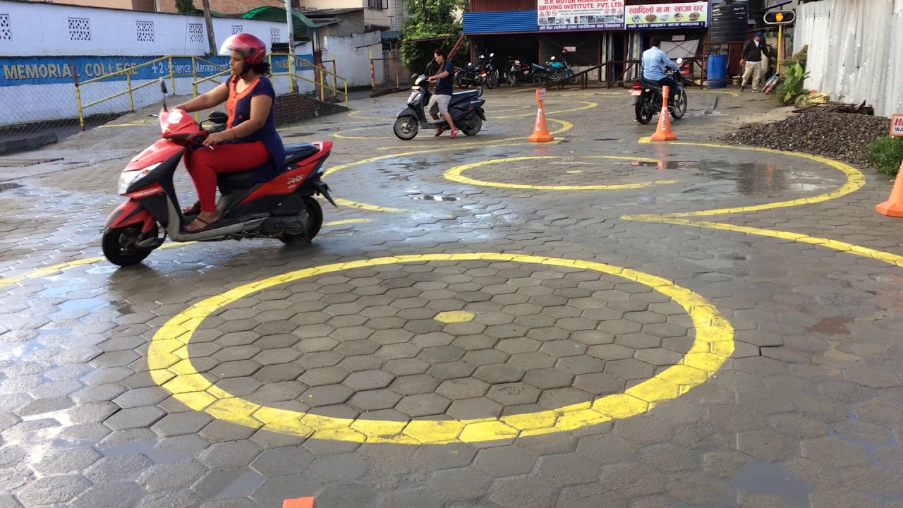 Scooter Trial  in Nepal 8 Shape 2017