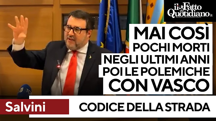 Salvini rivendica i risultati del codice della strada: "Calano i morti". Poi polemizza con Vasco
