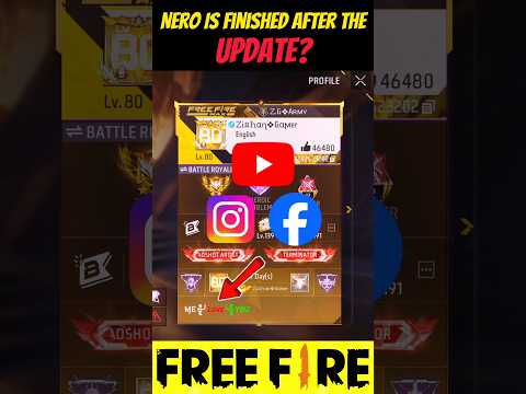 Nero Is Finished After the Update?! 🤯 - #shorts #freefire #trending #viral