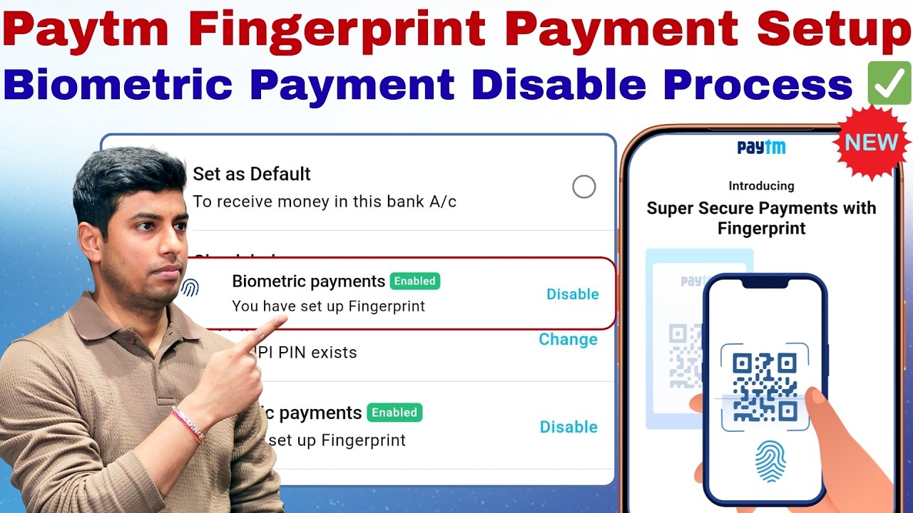 Paytm Fingerprint Payment Disable Process | Paytm Fingerprint Payment ...