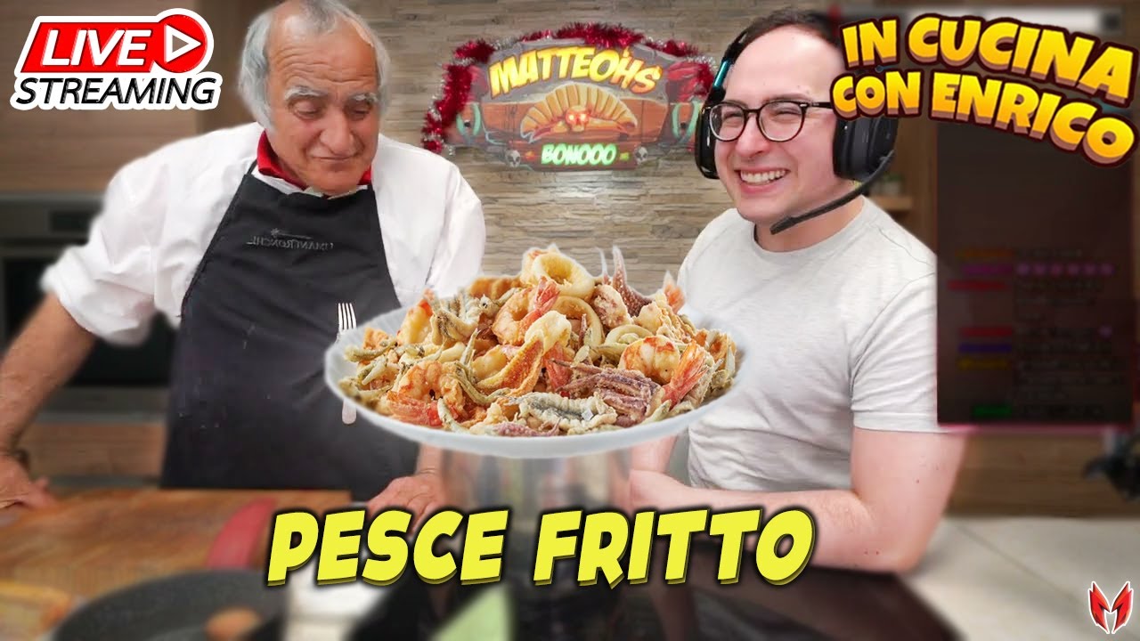 [LIVE] PESCE FRITTO di Enrico CUOCO| IN CUCINA CON MATTEOHS