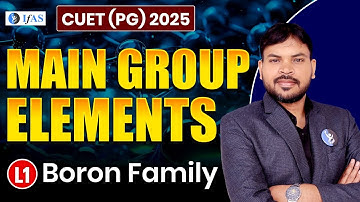 CUET PG Chemistry 2025: Boron Family & Main Group Elements Secrets!