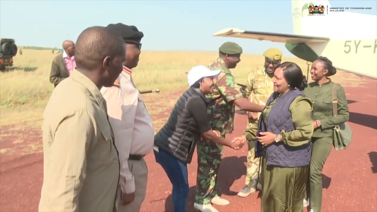 Tourism and Wildlife Cabinet Secretary Rebecca Miano on a familiarisation tour of the Masai Mara