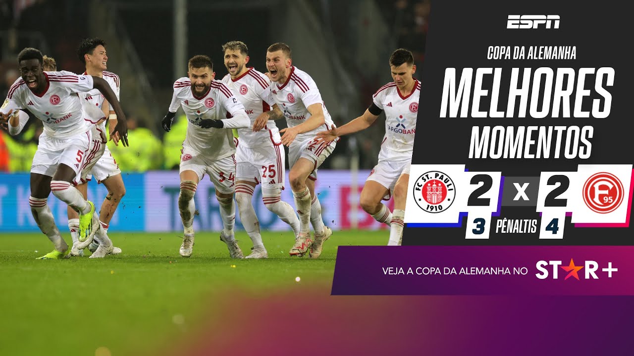 FINAL ELETRIZANTE E CAVADINHA OUSADA! Fortuna Dusseldorf bate o St. Pauli nos pênaltis