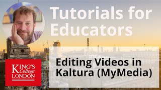 The basic video editing functionality of Kaltura Video Editor