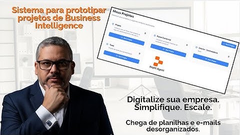Sistema criado com IA Coding (em 2 dias) para prototipar projetos de BI