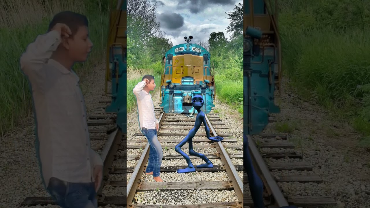 15 September 2023 train & funny alien 👽 man 👨 part 1