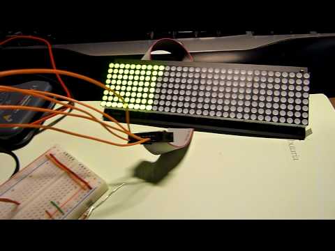 Arduino Sure electronics HT1632 8*32