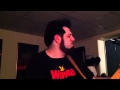 Face The King - Eric tracking keys while Joey pretends to play guitar