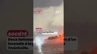 Côte d'Ivoire deux bateaux bus ravagés lors d'un incendie à la gare lagunaire de Treichville