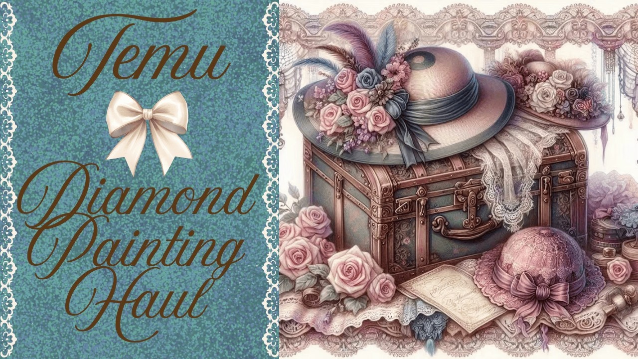 **TEMU** Large Canvas / Diamond Painting Unboxing / Diamond Art Craft Haul 122