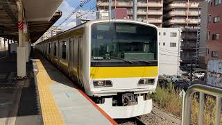 【A516編成】E231系500番台八ミツA516編成 JR総武線各駅停車中野行き 平井駅発車