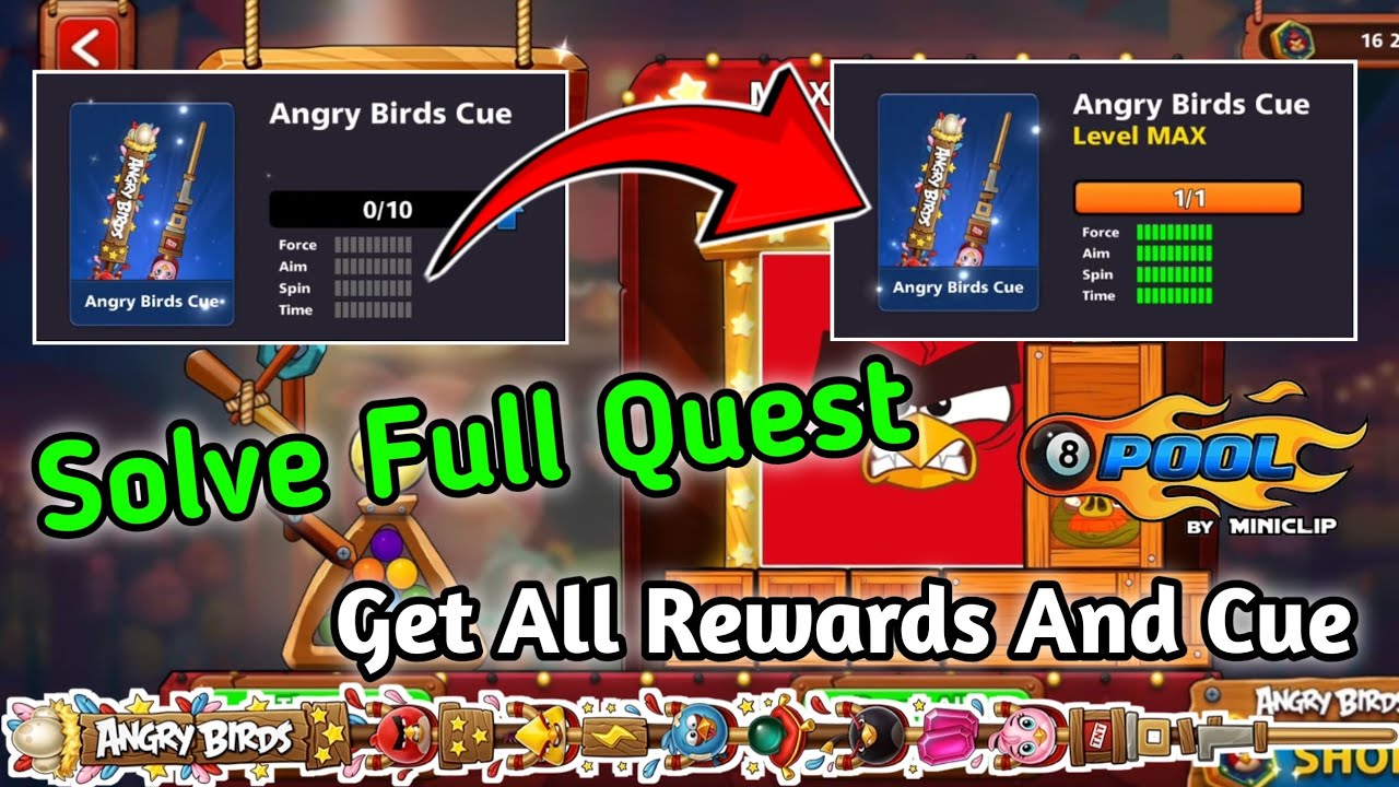 Angry Birds Event Full Quest Solved | Unlock All Rewards & Max Cue 