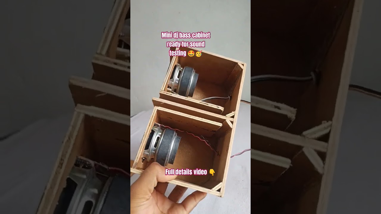 mini dj cabinet making ll how to make mini dj cabinet 