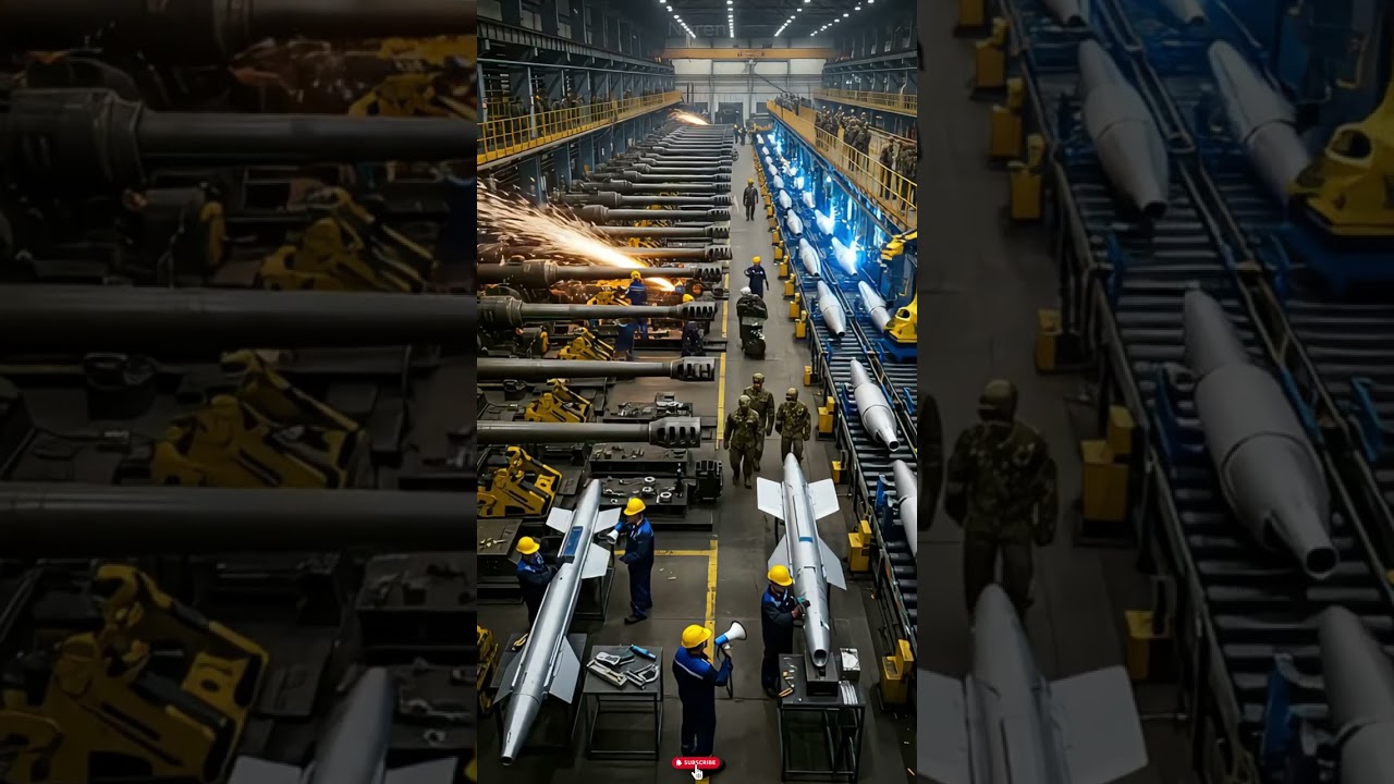 Inside an incredible military production line! 🏭💪 