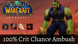 Ambush Rogue Leveling Build Classic Wow