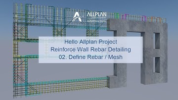 Hello Allplan! with ALLTO PythonParts - Wall Reinforcement |  Rebar Tab