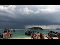 Incredible quadruple waterspout amazes tourists on remote Thai island
