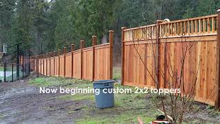 Check Out This PreFabricated 325 Foot Custom Fence Installation