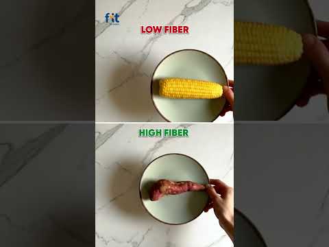 Low vs High Fiber Rich Foods - High Fiber Food Choices for Healthy Gut #viral #trending #ytshorts thumbnail image