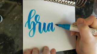 Brianna - modern calligraphy name