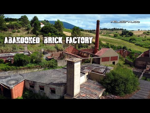 Abandonada antiga Fábrica de tijolo em ruínas E VESPAS ASIÁTICAS - 4K UHD 60P