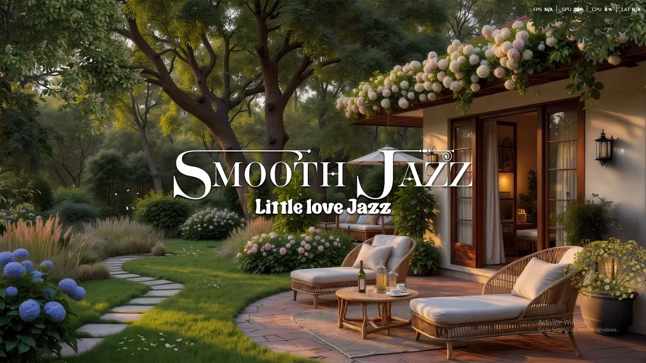 Relaxing Morning Jazz in a Quiet Garden Corner 🌿 Soft Music for Reading & Rest