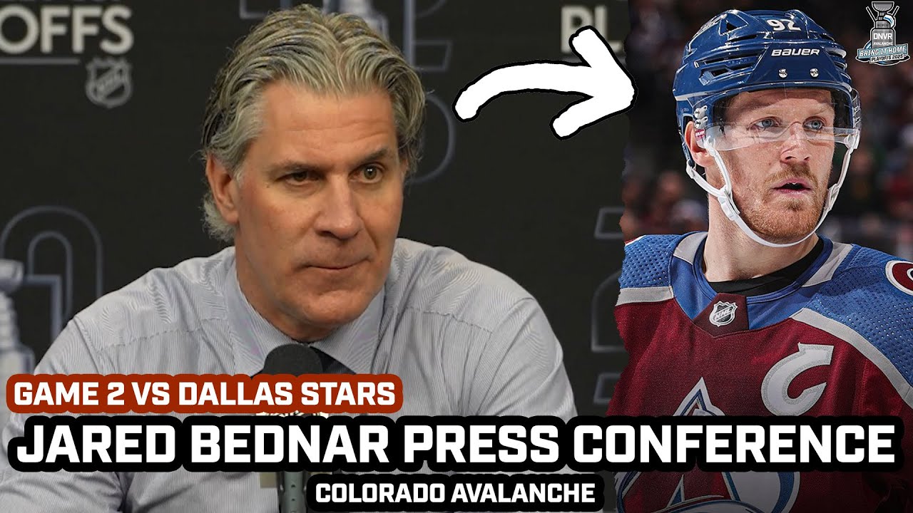 Jared Bednar on Why Landeskog Was a Scratch in Game 2 OT LOSS vs Stars