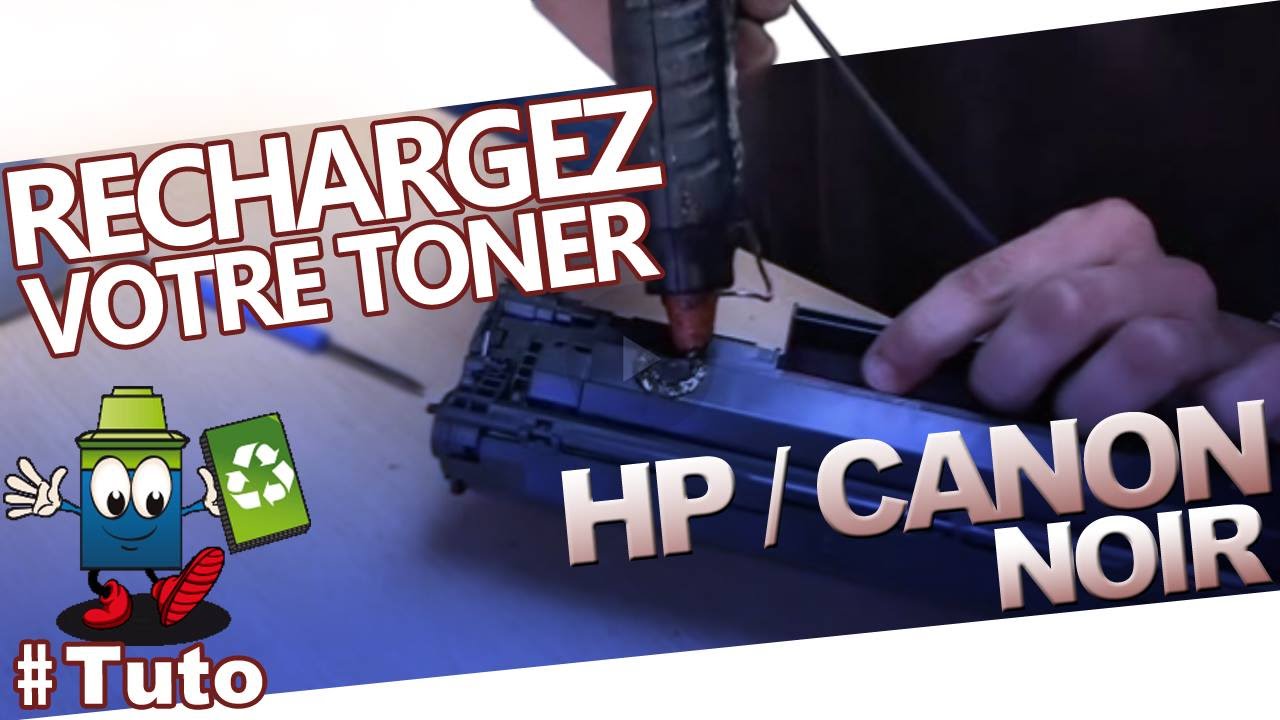 TONER HP ou CANON NOIR, Comment Recharger ces cartouches Facilement