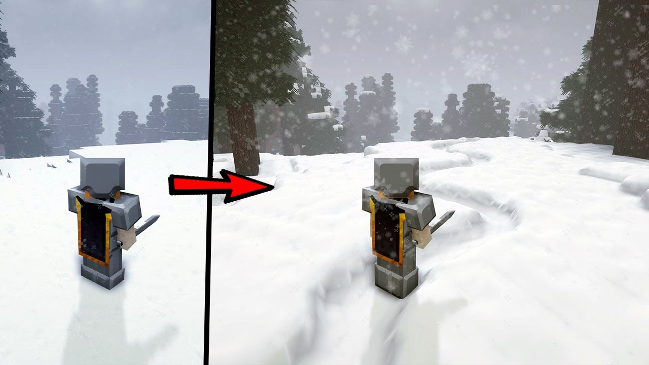 Realistic Snow in Minecraft 2022 - 4K - YouTubẽLv`[摜