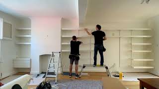 Floating wall shelves installation by ON&ON