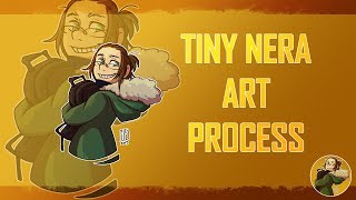 Tiny Nera 6 - art process screenshot 3