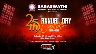 🔴LIVE: 25th Annual Day Celebration | Saraswathi Matric. School screenshot 1