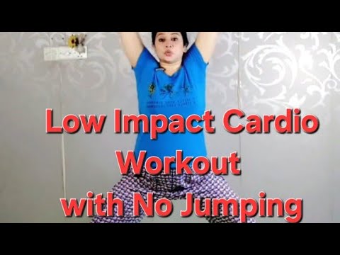 Low Impact Cardio Workout with No Jumping - YouTube