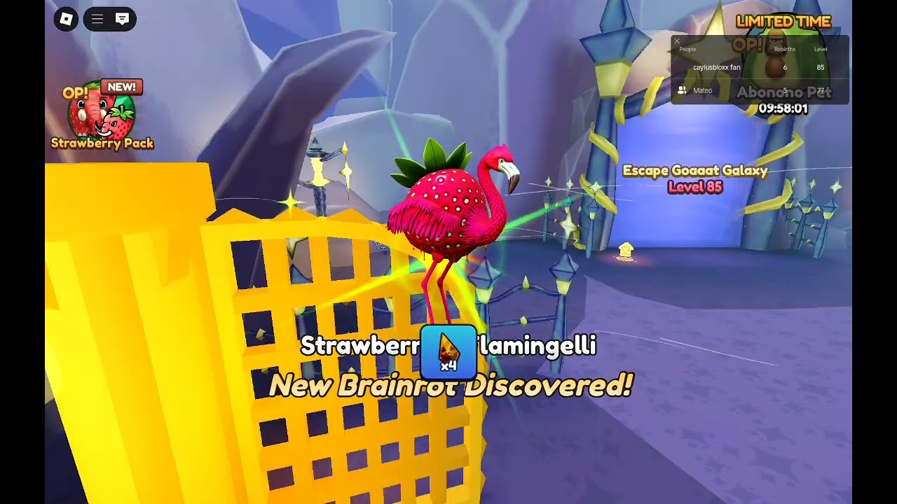 UNLOCKING STRAWBERRINI FLAMINGINI IN BRAINROT EVOLUTION!!!! ( THIS TOOK ME FOREVER)