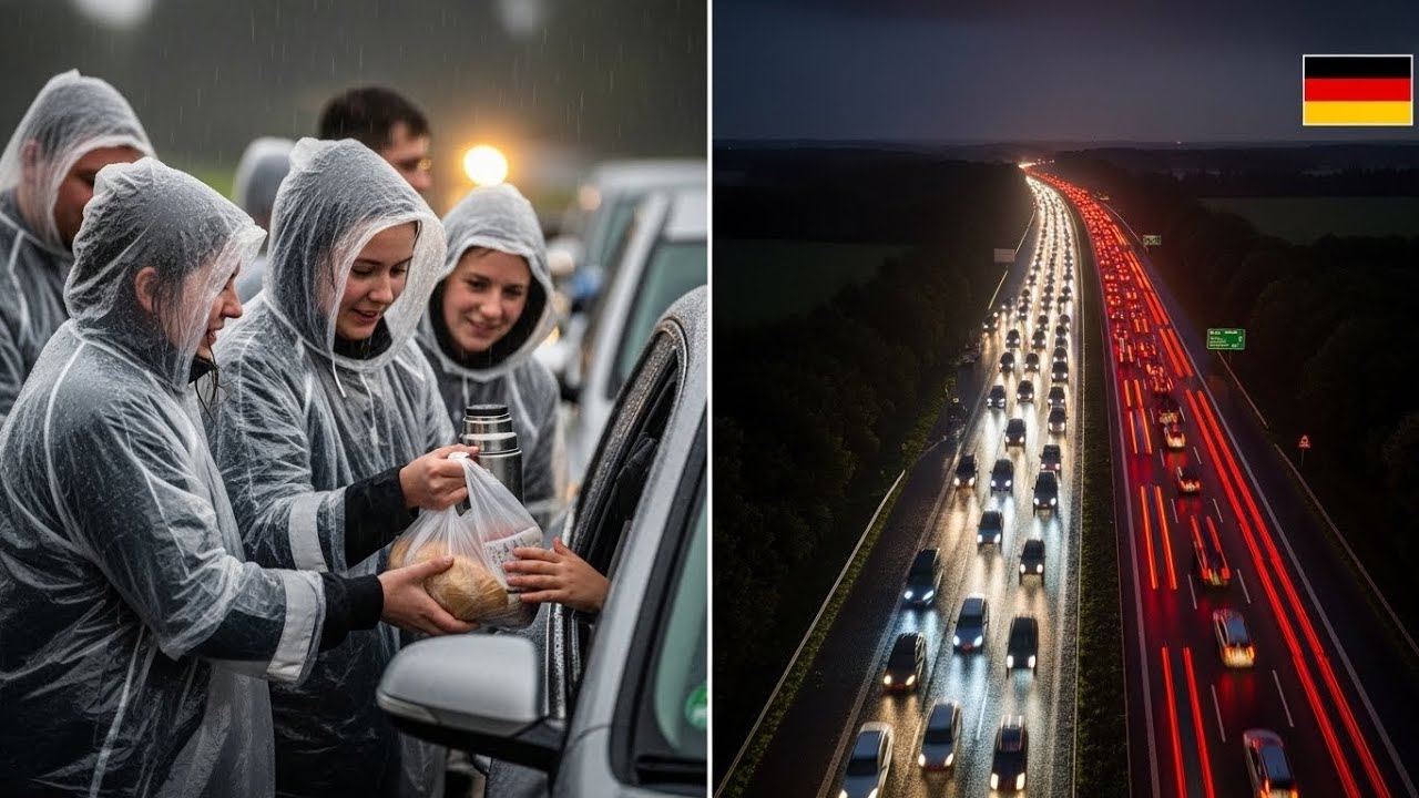 „🤯 Unglaublich! Warum tun Deutsche das?“ ⛈️ Solidarität bei Flutnacht mit 1.500 Autos beeindruckt