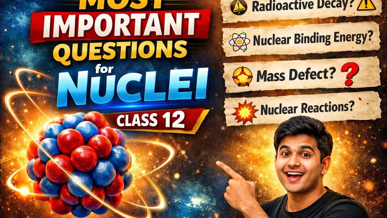 Atom and nuclei most important questions for board exam class 12 