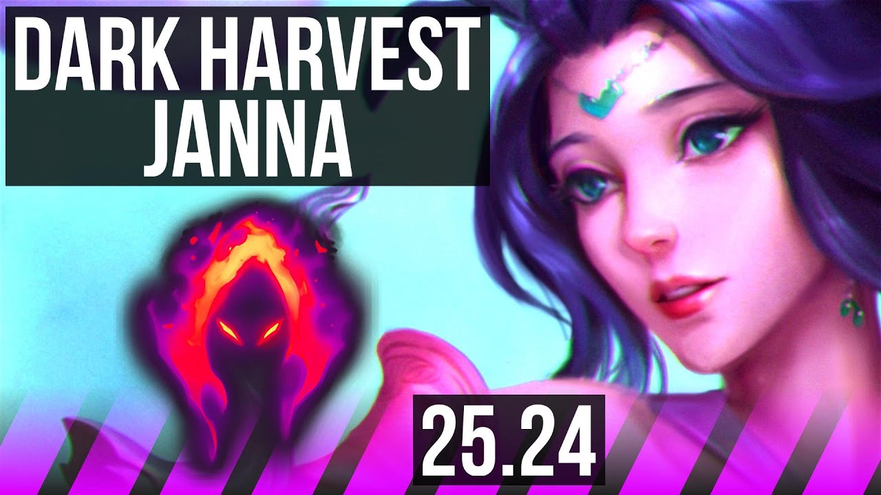 JANNA & Draven vs MORGANA & Twitch (SUP) | Dark Harvest, 21K damage | EUW Diamond | 25.24