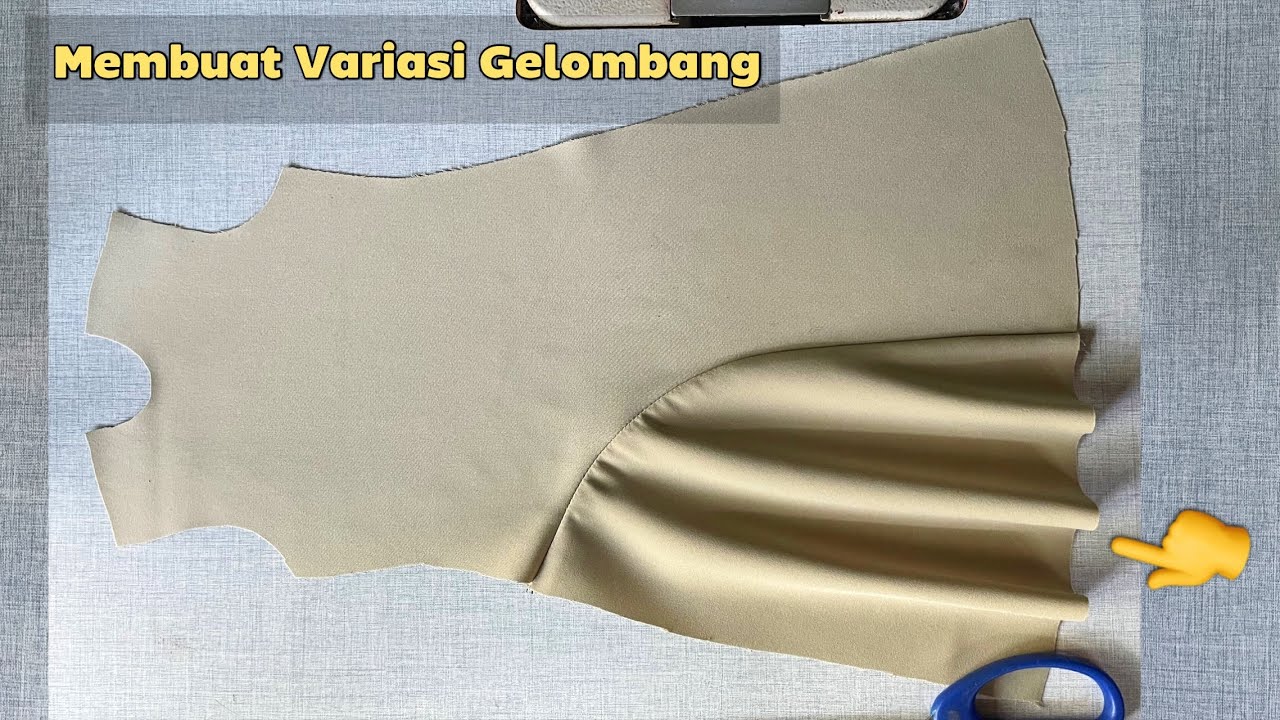 Cara Membuat / Menjahit Variasi Gelombang Baju Wanita Mudah Dan Jelas