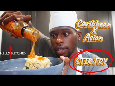 COOKING W/ MOD: I MADE CARIBBEAN X ASIAN STIR-FRY!! THIS LIKE JACKIE CHAN BEING IN SHOTTAS!!