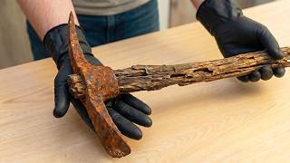 Very few people know about method! Restoration old rusty pickaxes into masterpiece million dollars