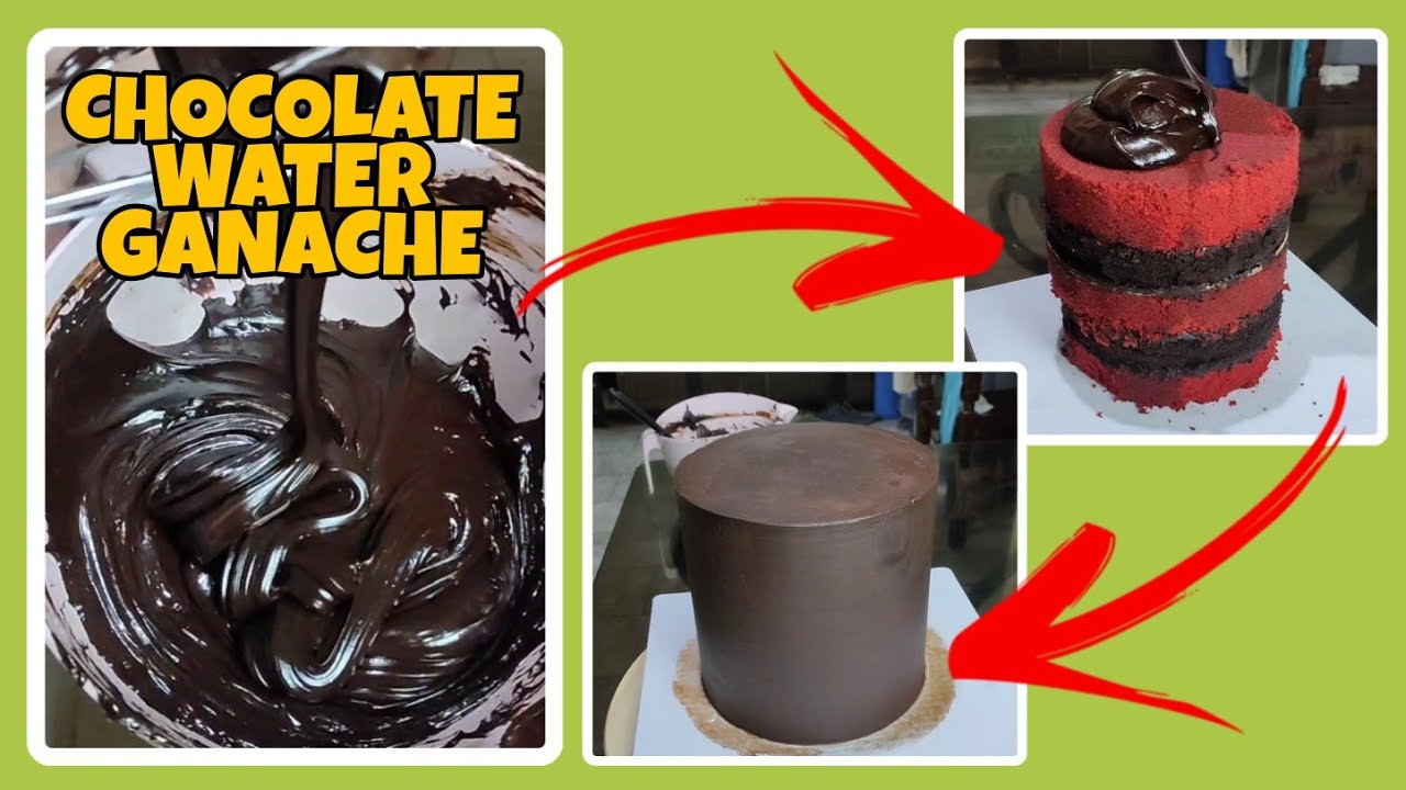 CHOCOLATE WATER GANACHE | for FONDANT CAKE or as is | water ganache user for years 🙋🥰😊
