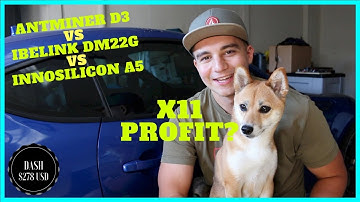 X11 Mining Profitability - Antminer D3 vs iBeLink DM22G vs Innosilicon A5 Dash Miner