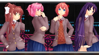 Mmd Doki Doki Literature Club Meets Blackpink 블랙핑크 - Ready For Lovemotion By Ureshiiiiii