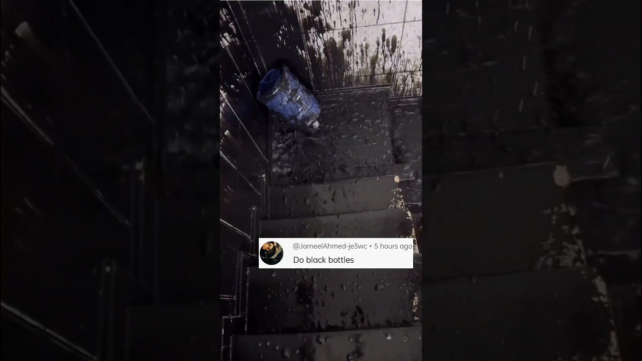 bottles falling down stairs | big giant bottle falling down stairs | part 2