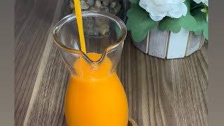 عصير الجزر بالبرتقال🍊🥤لذيذ للاطفال و للكبار و يقوي المناعه😋#orange #juice #carrot #cooking #food