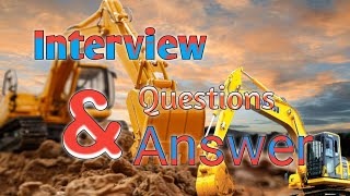 🏗️ Excavator Operator Job Interview Questions & Answers |
