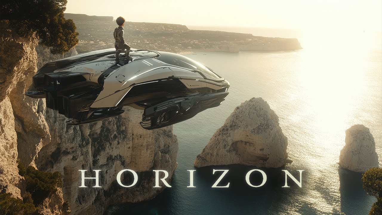 Horizon: SciFi Ambient Music & Sea Soundscape 🌊🎧 for Deep Relaxation (Ocean White Noise)