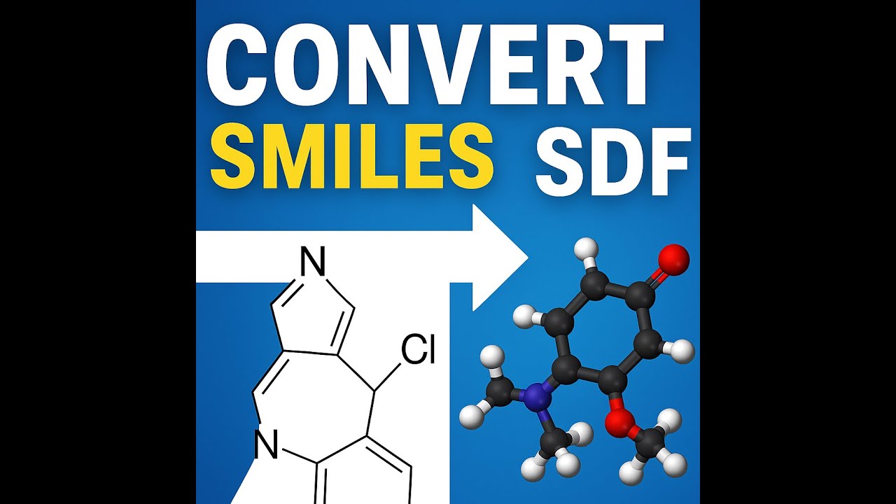 COMO CONVERTER SMILES PARA .SDF