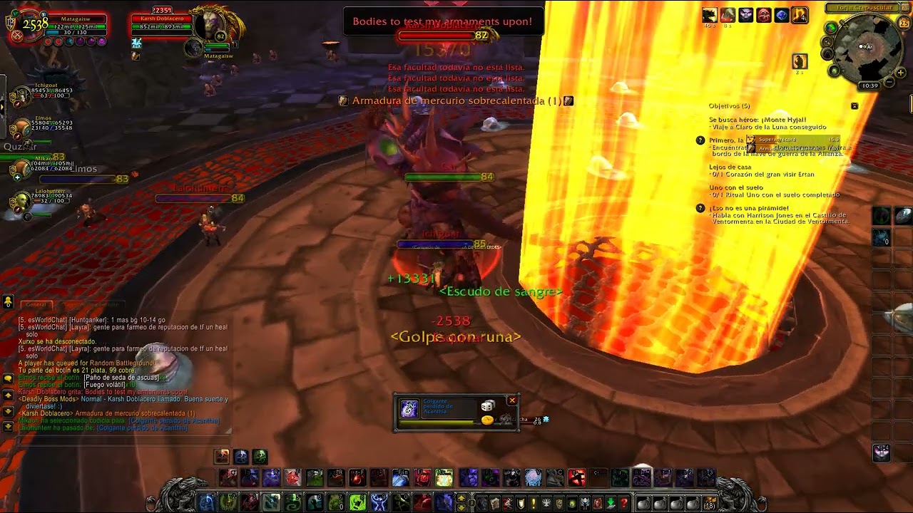 Cavernas Roca Negra troleando con dk twink 84 deathwings whitemane